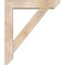 Ekena Millwork Traditional Slat Smooth Bracket w/ Offset Brace, Douglas Fir, 5 1/2"W x 24"D x 28"H BKT0604X24X28TRA06SDF - alternate 4